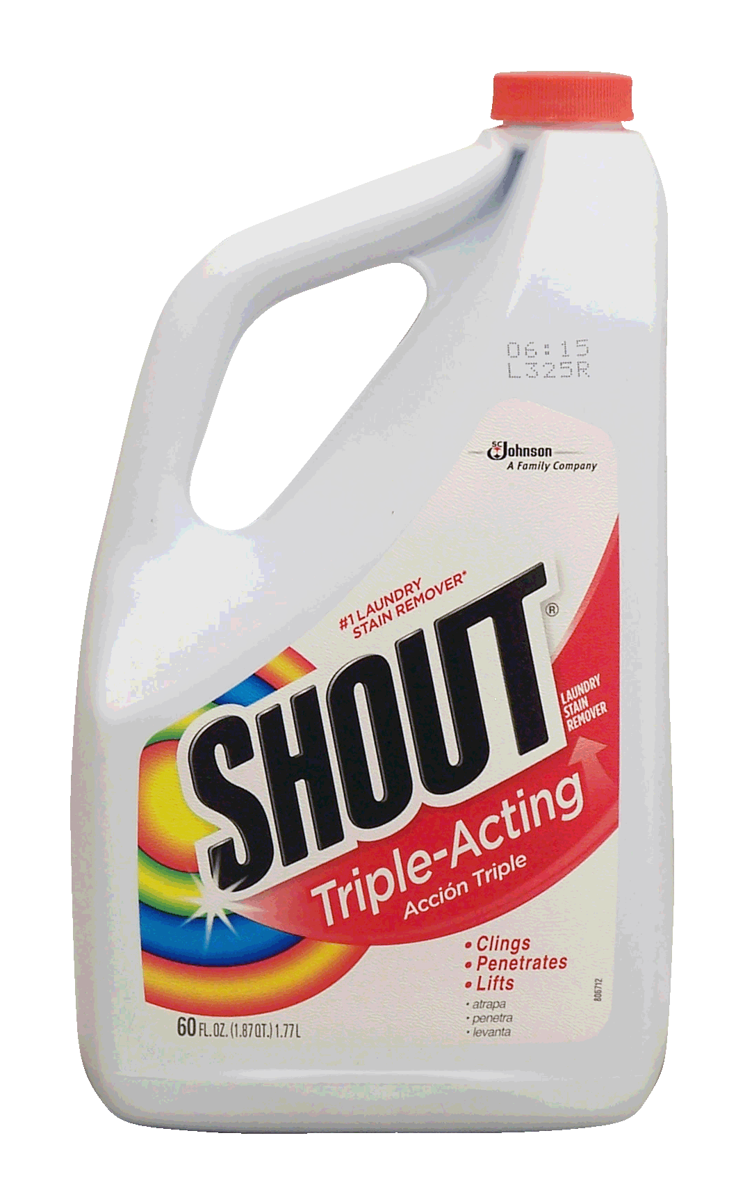 Shout  triple-acting laundry stain remover liquid refill Full-Size Picture